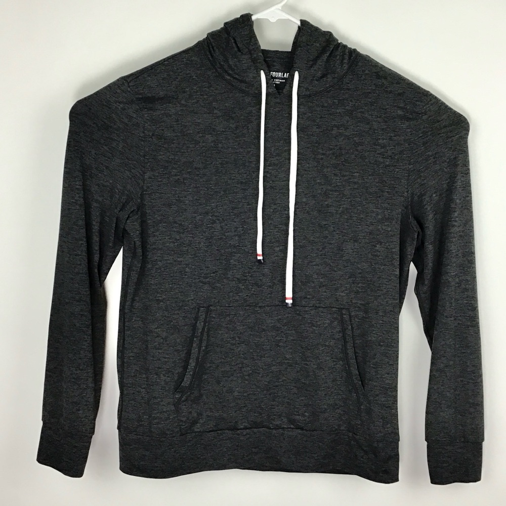 Fourlaps men’s long sleeve pullover performance hoodie medium